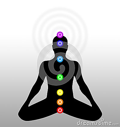 Body chakras Stock Photo