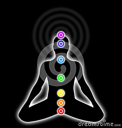 Body chakras Stock Photo