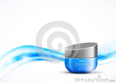 Body cream cosmetic design template Vector Illustration