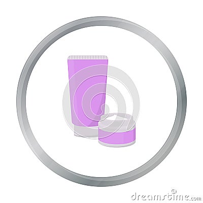 Body creams icon in cartoon style isolated on white background. Vector Illustration