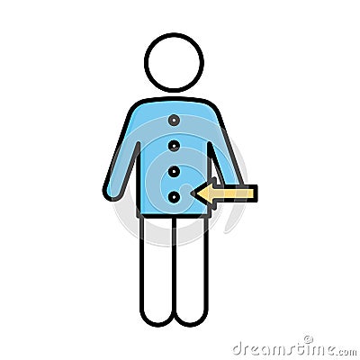Body fill inside vector icon which can easily modify or edit Vector Illustration