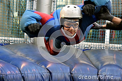 Body flying Stock Photo