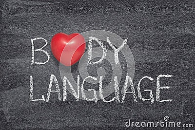 Body language heart Stock Photo