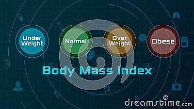 Body Mass Index Chart Stock Photo