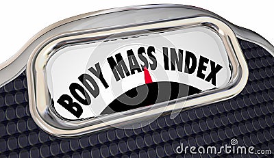 Body Mass Index Words Scale BMI Measure Stock Photo