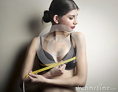 Body measurements Stock Photo