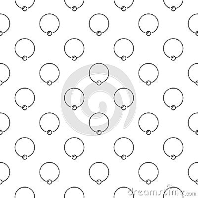 Body piercing jewelry vector background or seamless pattern Vector Illustration