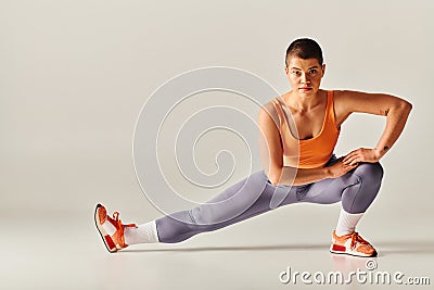 body shapes, flexible and short haired Stock Photo