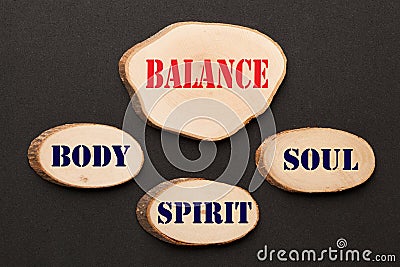 Body Spirit Soul Balance Stock Photo