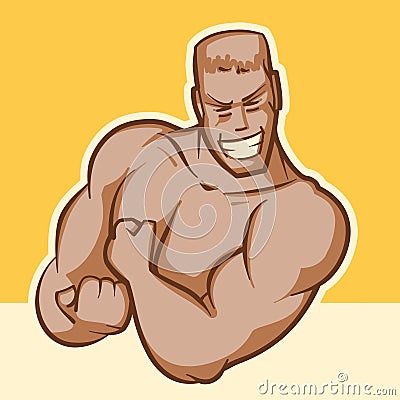 Bodybuilder Vector Illustration