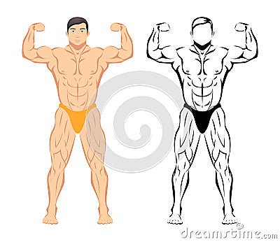 Bodybuilder Vector Illustration