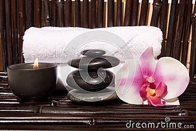 Bodycare massage items Stock Photo