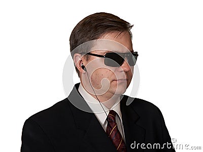 Bodyguard in sunglasses Stock Photo