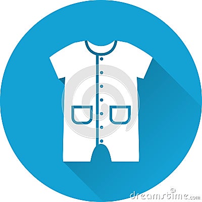 Bodysuit baby icon. Vector illustration. Vector Illustration