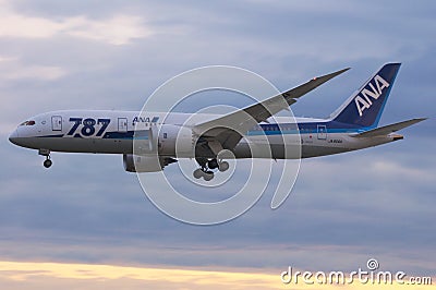 Boeing 787 Dreamliner Editorial Stock Photo