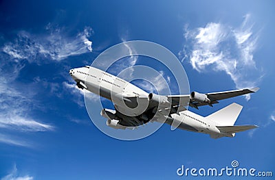 Boeing Airplane Stock Photo