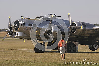 The Boeing B17 Flying Fortress `Yankee Lady` Editorial Stock Photo