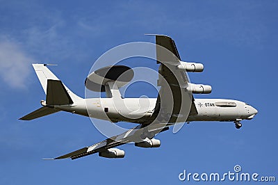 Boeing E-3 Sentry AWACS plane Editorial Stock Photo