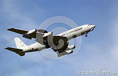 Boeing E-3 Sentry AWACS Plane Editorial Stock Photo