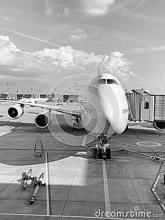 Boeing 747 jet airplane, passenger plane Editorial Stock Photo