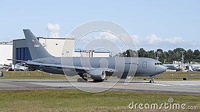 Boeing 767 refueling taker in US Air Force colors Editorial Stock Photo