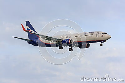 Aeroflot 737-800 Editorial Stock Photo