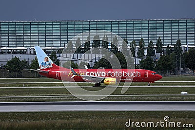 Boeing 737-800 TUIfly, Mein cewe fotobuch Livery Editorial Stock Photo