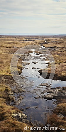 Captivating Real Photos Showcasing The Vast Scenery Of The Bog Stock Photo
