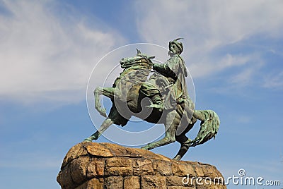 Bogdan Khmelnytsky monument Stock Photo