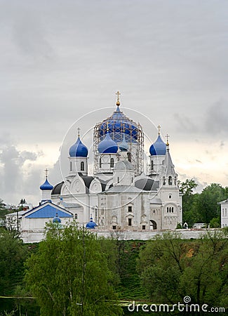 Bogolyubovo, Vladimir Oblast/ Russia- May 13th 2012: Svyato-Bogolyubsky monastery Editorial Stock Photo