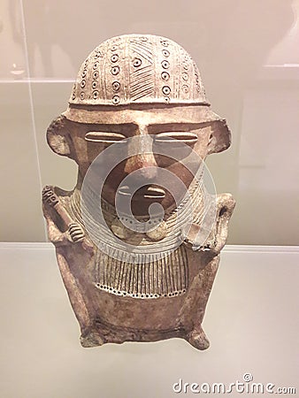 Bogota Colombia pre-colombian gold museum artifact Editorial Stock Photo