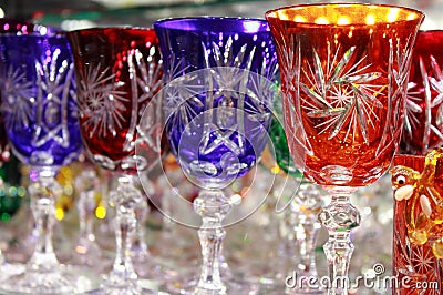 Bohemian crystal Stock Photo