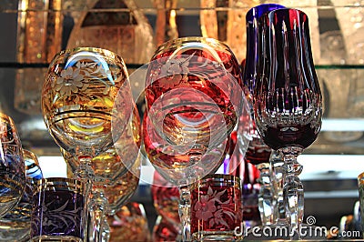 Bohemian crystal Stock Photo