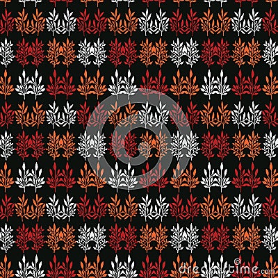 Boho Leaves Damask All Over Print Vector. Ornamental Seamless Repeating Pattern. Vector Illustration