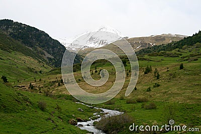 Boi Taull, Vall de Boi, Catalonia Stock Photo