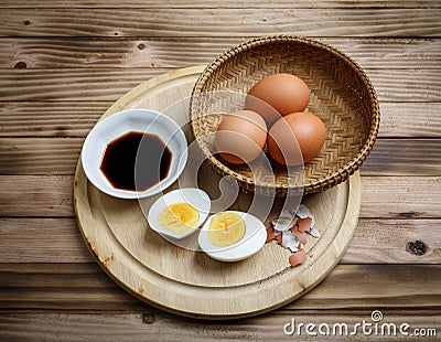 Boiled egg Stock Photo