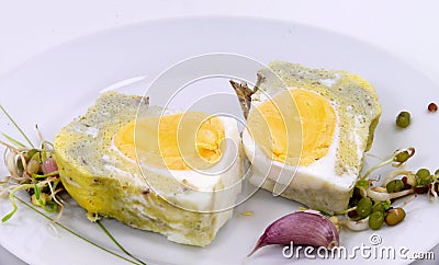 Boiled egg Stock Photo