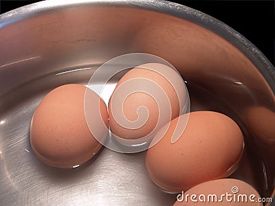 Boiled Eggs Stock Photo