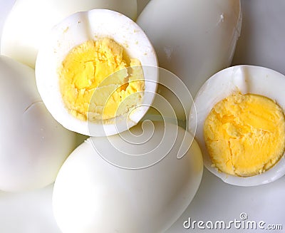 Boiled eggs Stock Photo