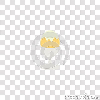 boiled icon sign and symbol. boiled color icon for website design and mobile app development. Simple Element from gastronomy set Vector Illustration