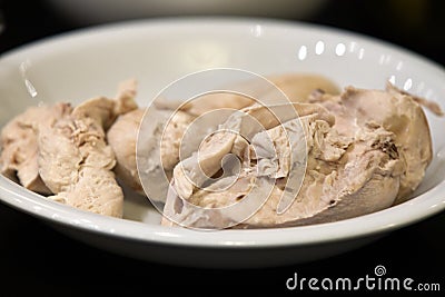 Boiled meat Stock Photo