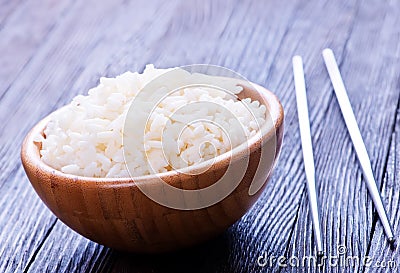 Boiled rice Stock Photo