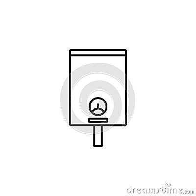 boiler icon. Element of plumbering icon. Thin line icon for website design and development, app development. Premium icon Stock Photo