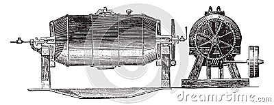 Boiler, vintage engraving Vector Illustration