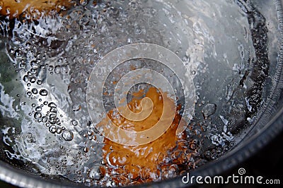 Boiling eggs. Stock Photo