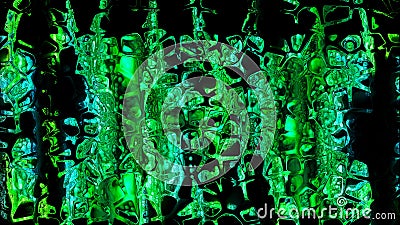 Boiling liquid surface with bubbles, computer generated modern abstract background, 3d render Stock Photo