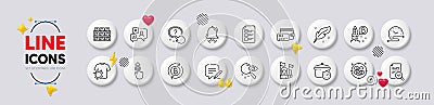 Boiling pan, Refresh bitcoin and Dirty t-shirt line icons. For web app, printing. White buttons 3d icons. Vector Vector Illustration
