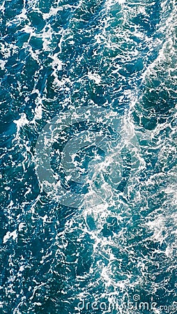 Boisterous waves background top view Stock Photo