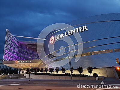 Bok center night scenes city Tulsa Oklahoma USA Editorial Stock Photo