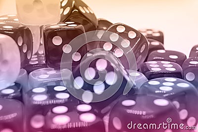 Abstract illustration with colorful game play dice Cartoon Illustration